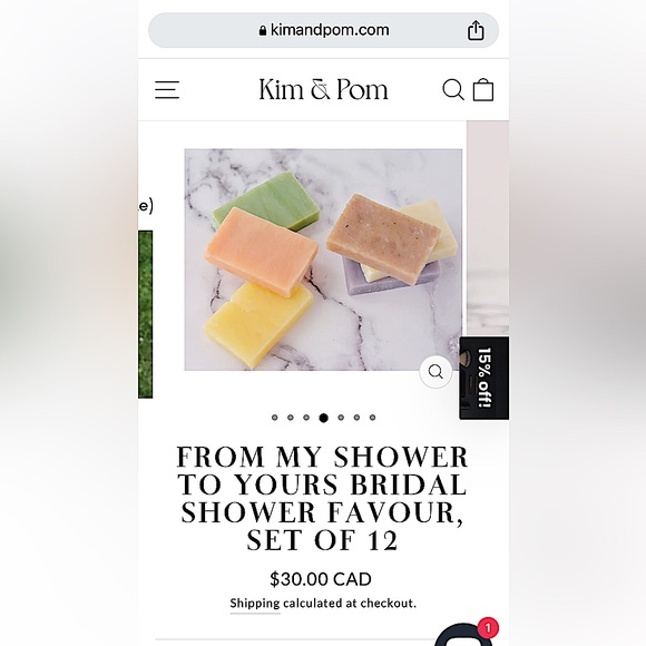 Lot of 7 variety small soaps, Artisan Canada vtg - Picture 4 of 9